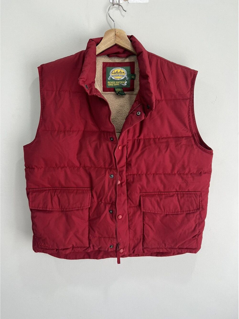 Cabelas Premier Northern Goose Down Vest Puffer
